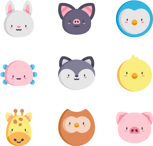 Animals - Cartoon Clipart (600x564), Png Download