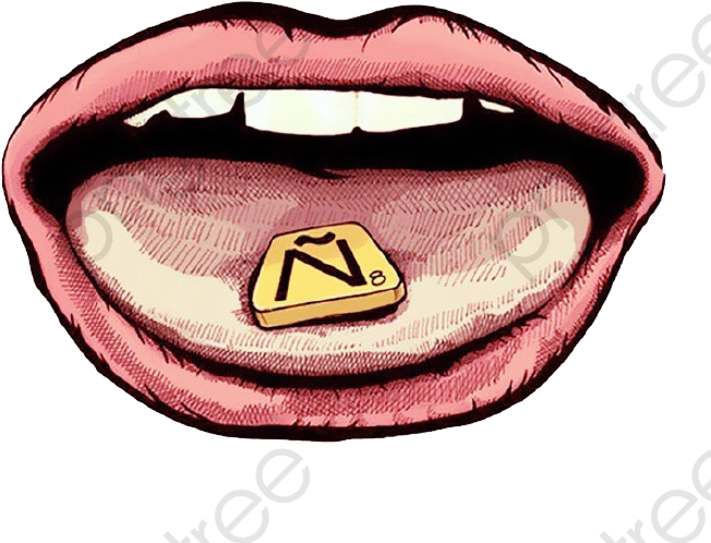 Mouth Clipart Tongue - Картинка Таблетки На Языке - Png Download (690x562), Png Download