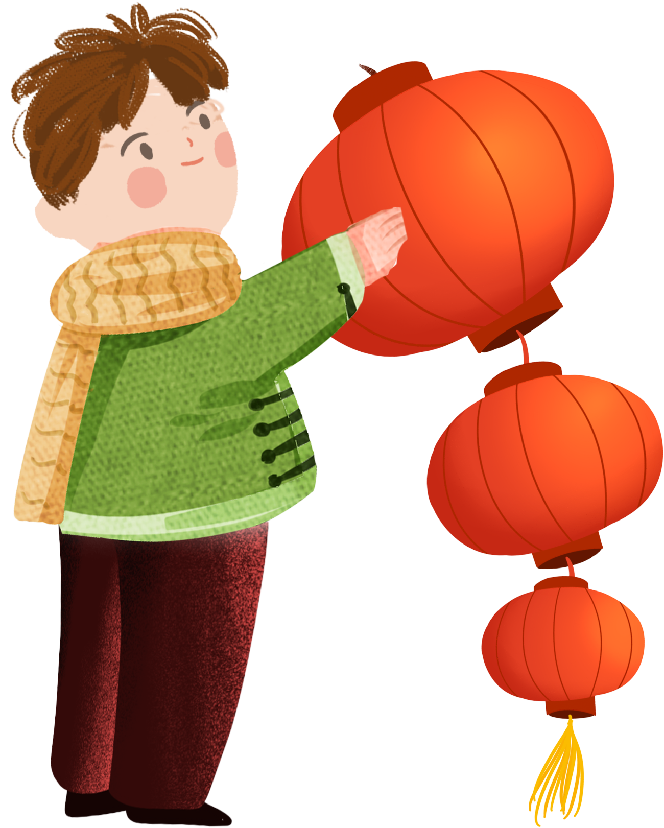 Cartoon Hand Drawn Illustration New Year Element Png - Cartoon Clipart (2000x2000), Png Download