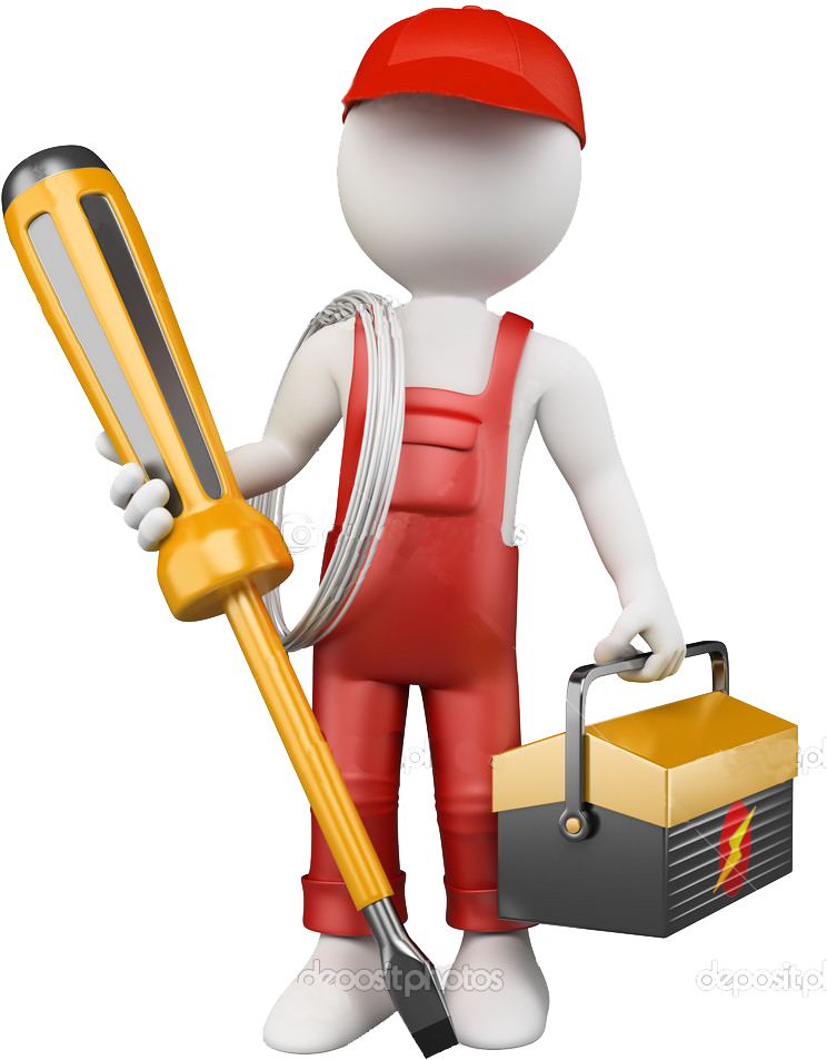 3d Man Electrician Electrician Png Clipart Full Size Clipart