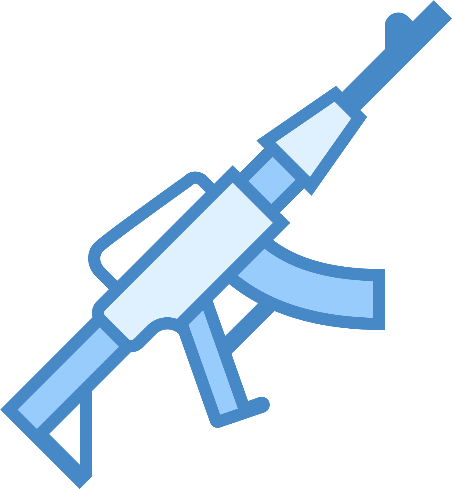 Assault Rifle Clipart Small - Icon - Png Download (1600x1600), Png Download