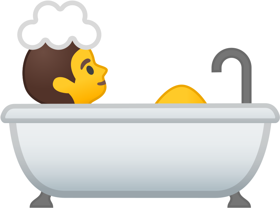 Noto Emoji Pie 1f6c0 - Bathtub Emoji Clipart (1024x1024), Png Download