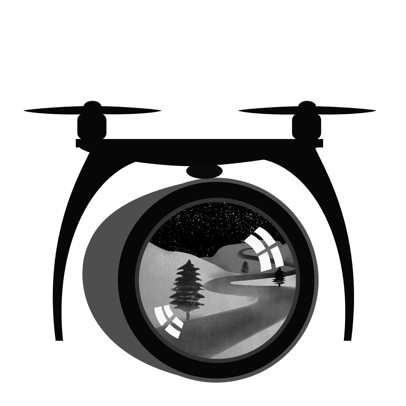 As With Virtual Reality, Drone Journalism Offers Opportunities - Helicopter Clipart (1420x1420), Png Download