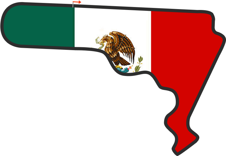 Mexico - Mexico Gp 2017 Circuit Clipart (777x600), Png Download