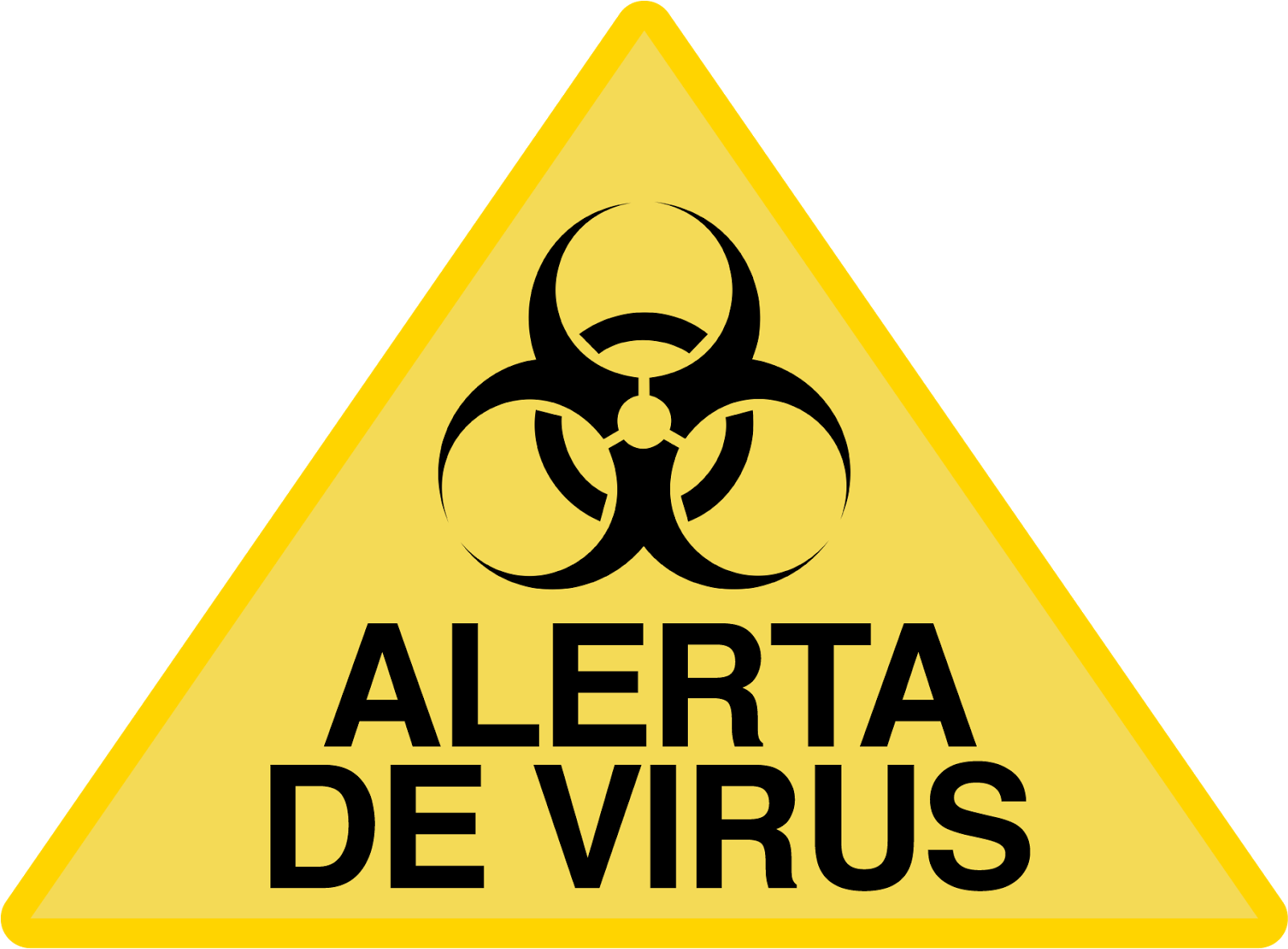 Download Alerta De Virus Transparent Png - Biohazard Symbol Clipart (1600x1205), Png Download