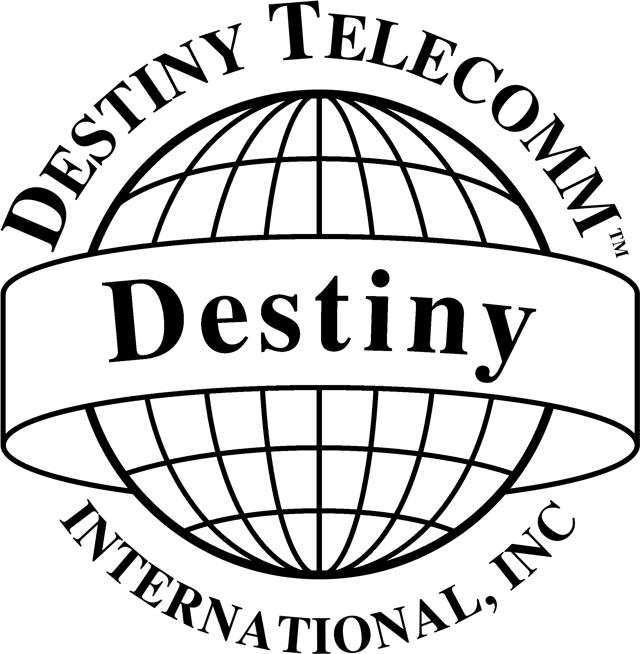 Destiny Telecomm Logo Black And White - Bureau Of Assessment Services Clipart (2145x2191), Png Download