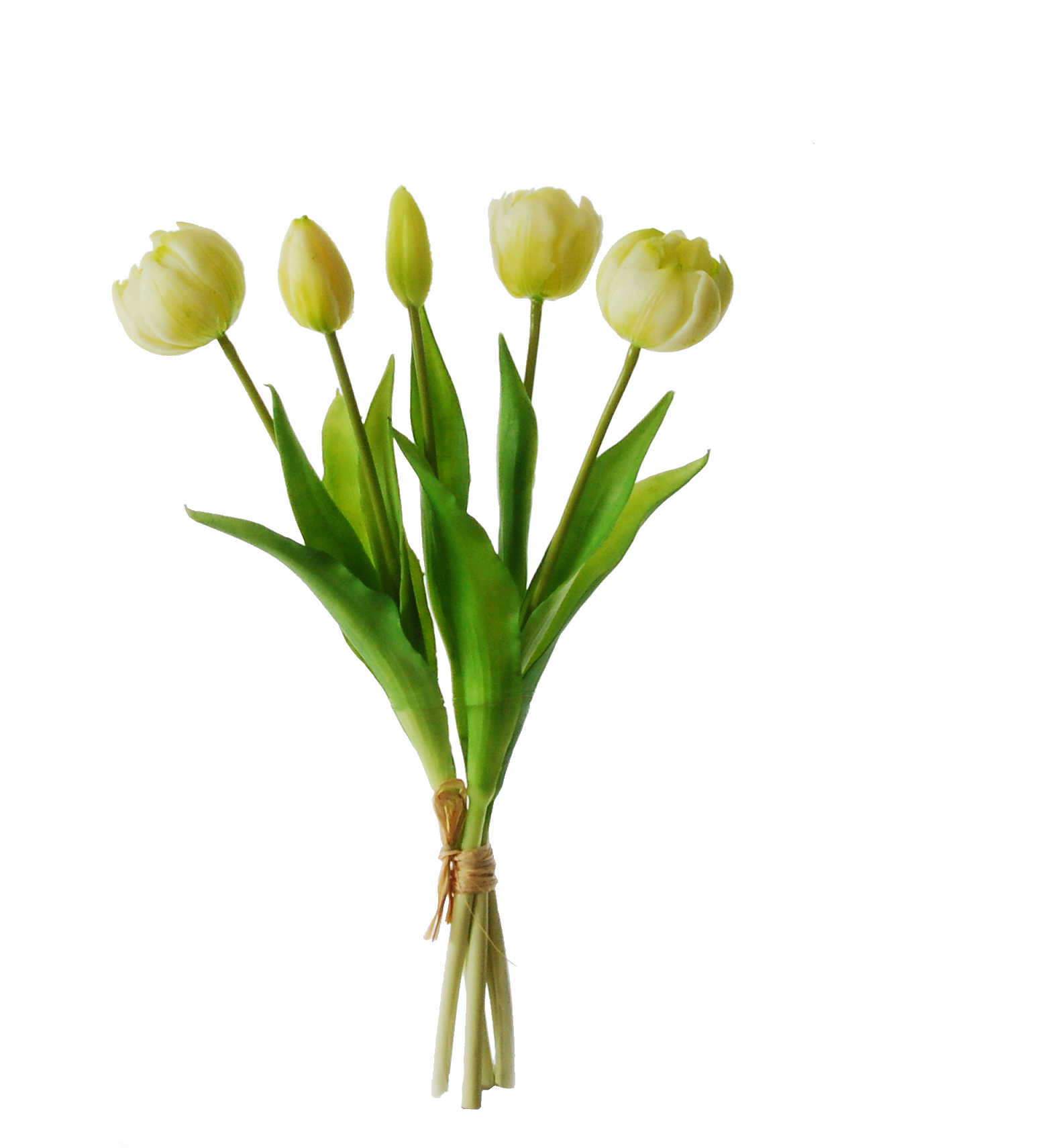 Artificial Tulips In A Bundle Clipart (1556x1710), Png Download