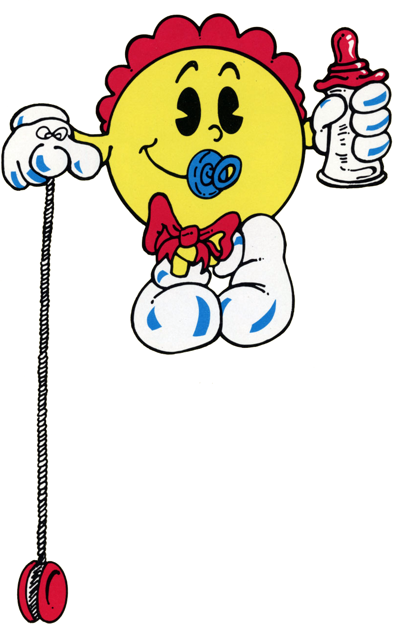 Download Transparent Png - Baby Pac Man Transparent Clipart (839x1270), Png Download