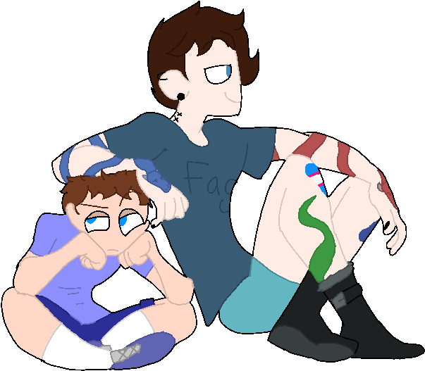 Brothers - Cartoon Clipart (700x625), Png Download