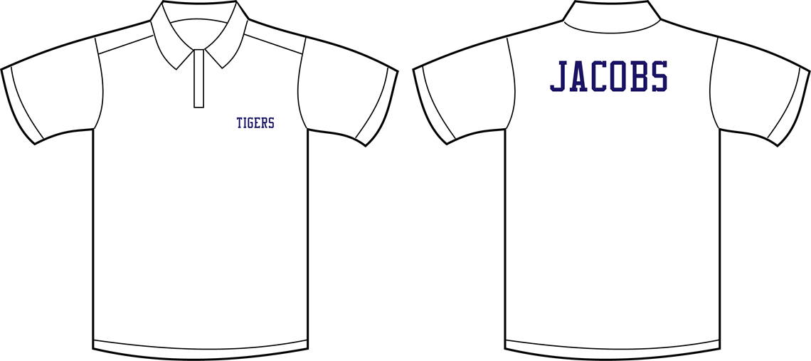 Golf Shirt Front And Back Clipart (1140x507), Png Download