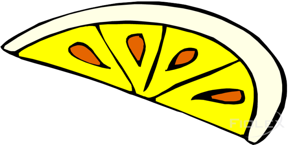 Slice Of Lemon Clipart (800x431), Png Download
