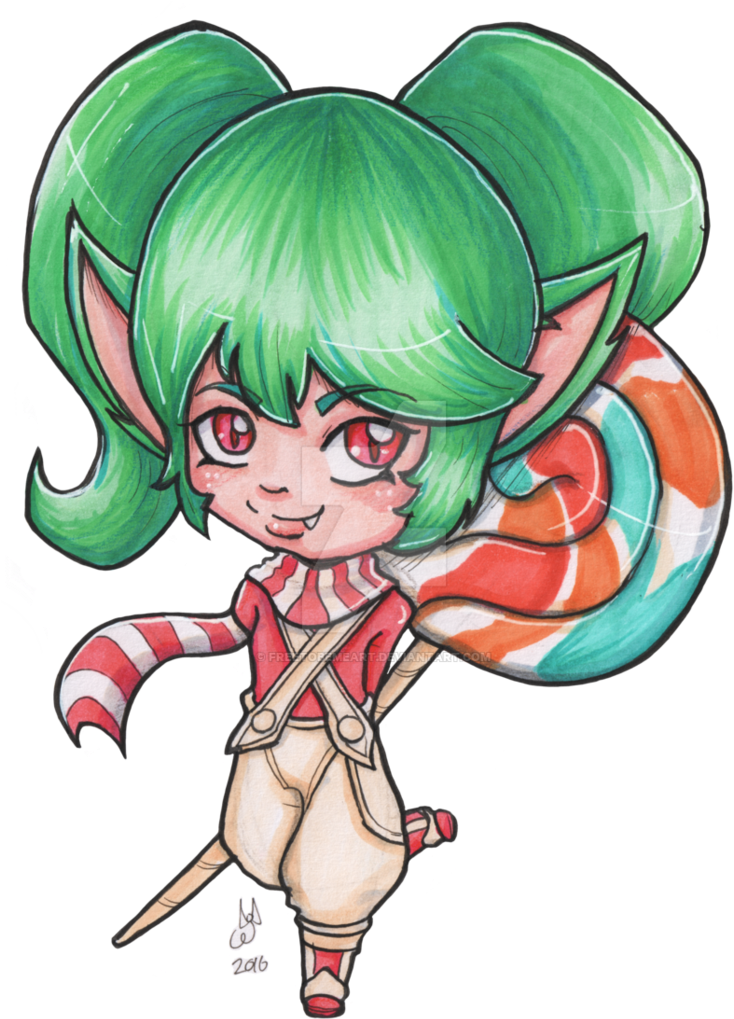 Drawn Poppy Anime - Cartoon Clipart (746x1070), Png Download