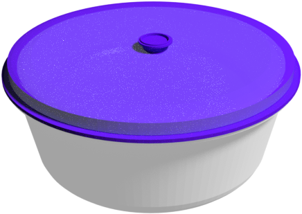 White Tiffin Box, Lunch Box, Caserol, Roti Ka Dabba - Lid Clipart (960x540), Png Download