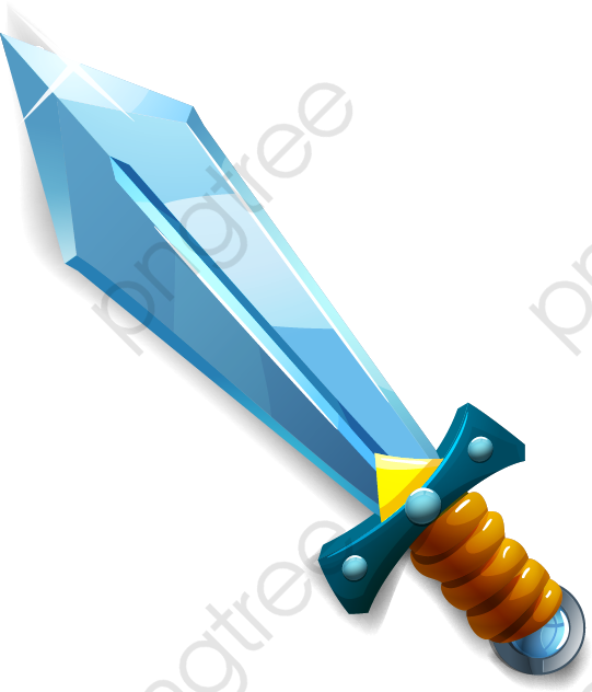 Sword Clipart Logo - 劍 卡通 - Png Download (541x632), Png Download
