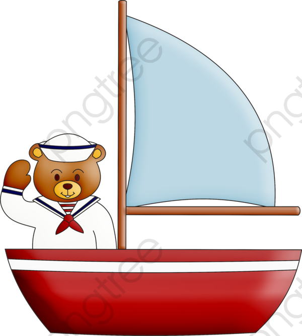 Boat Clipart Ferry - Cartoon Sailor Ship Png Transparent Png (600x669), Png Download
