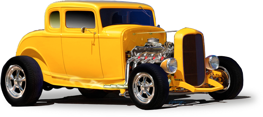 Hot Rod Png - Hot Rod Car Png Clipart (852x381), Png Download