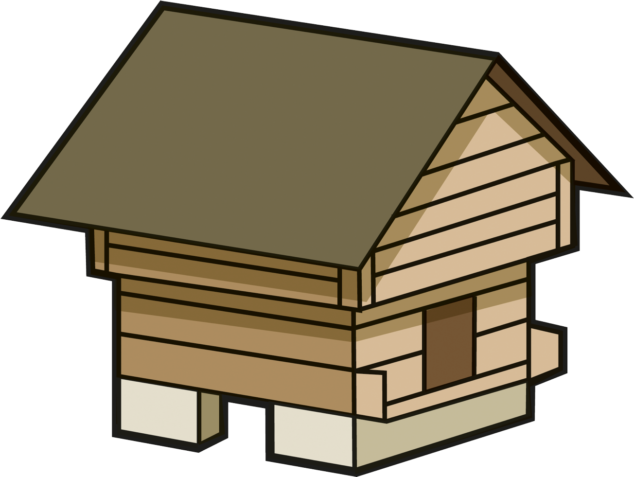 House Clipart (1403x1080), Png Download