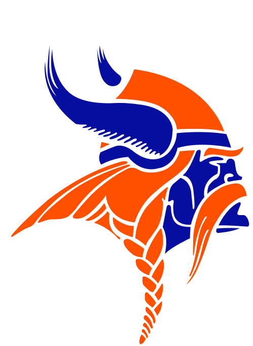 Black Minnesota Vikings Logo Clipart (500x689), Png Download