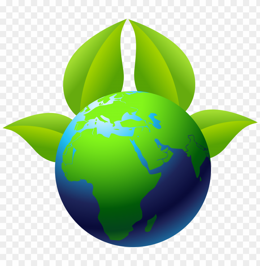 Download Earth With Leaves Clipart Png Photo - Clip Art Transparent Png (840x859), Png Download