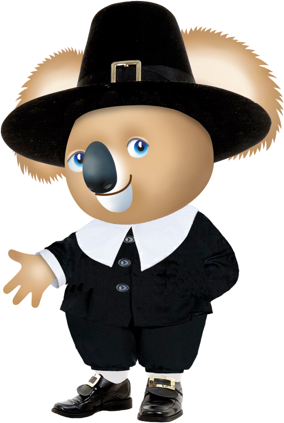 Kenny The Pilgrim Getting Out Of The Mayflower - Mascot Clipart (615x903), Png Download