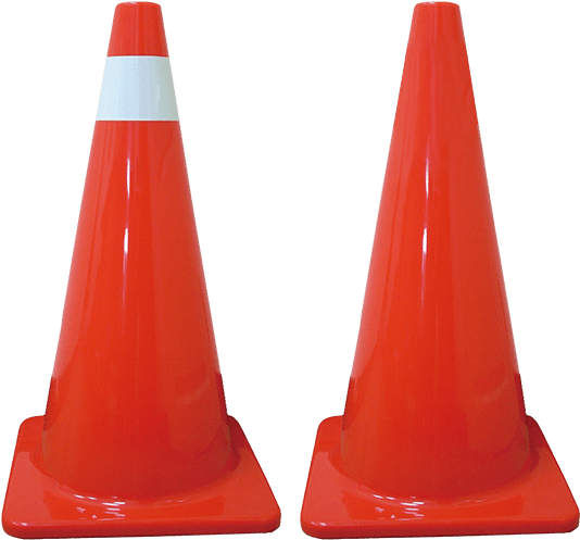 Traffic Cones / Triangles / Barrier Fence - Funnels Clipart (702x644), Png Download
