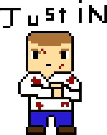Justin - Dibujos De John Cena Pixelado Clipart (580x590), Png Download