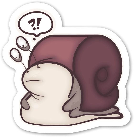 Cute Lil' Snail - Cartoon Clipart (591x600), Png Download