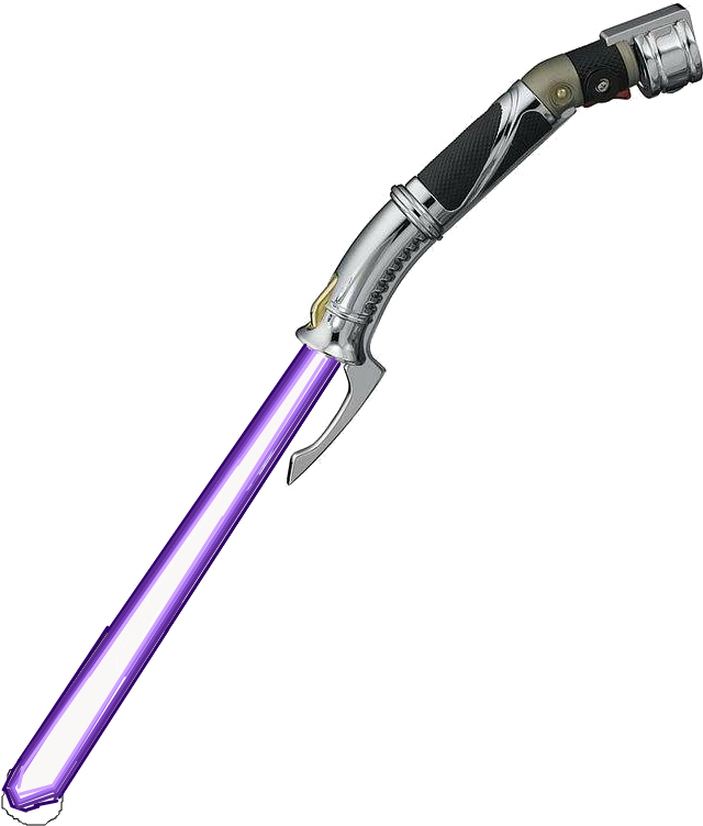 Curved Lightsaber Png - Count Dooku Lightsaber Clipart (640x752), Png Download