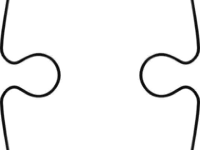 Puzzle Piece Outline Clipart (640x480), Png Download