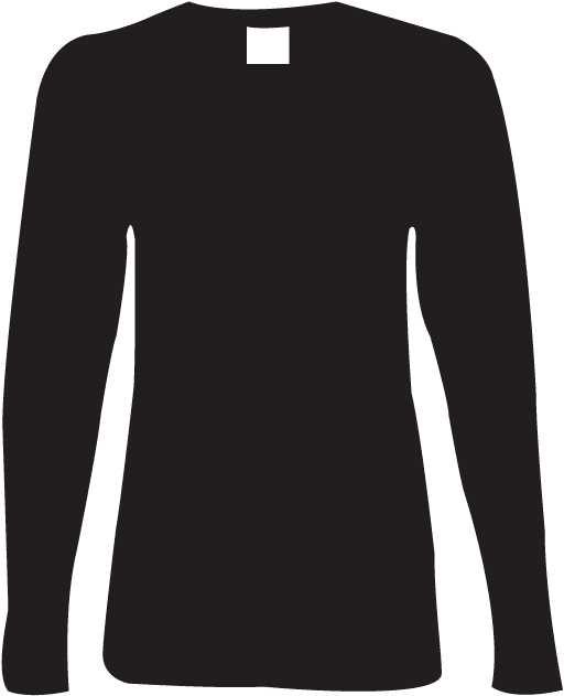 Long-sleeved T-shirt Clipart (612x792), Png Download