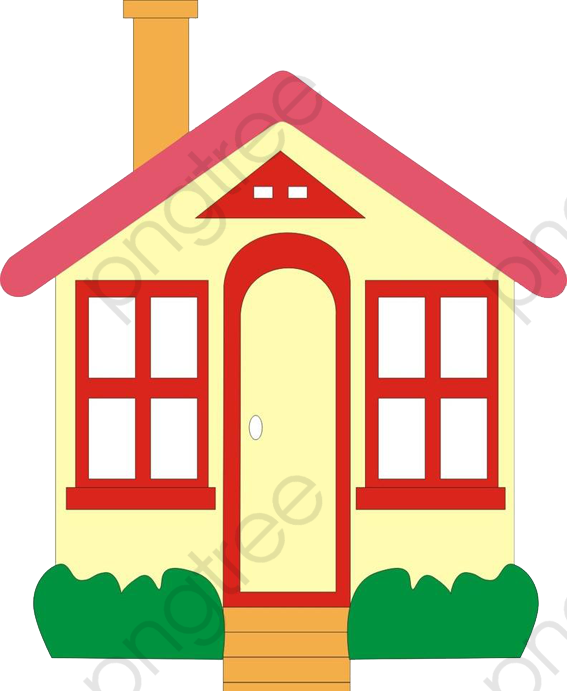 Red Smoke Cartoon House, Cartoon Clipart, Red, Cartoon - Ребуси Дитячі - Png Download (567x691), Png Download