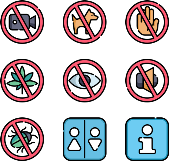 Signals & Prohibitions Clipart (600x564), Png Download