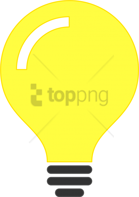 Free Png Light Bulb Idea Icon Icons Free - Light Bulb Png Minimalist Clipart (481x680), Png Download