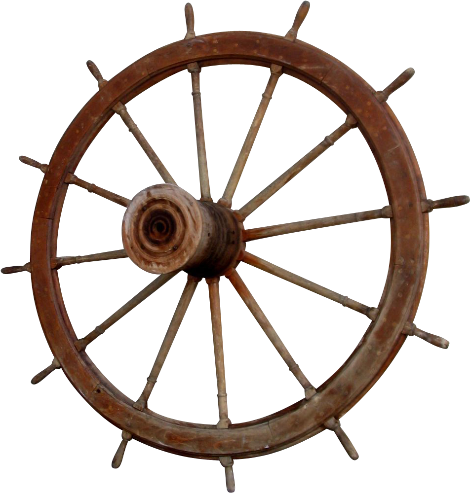 American Large River Ship's Boat Wheel - 15 Spoke Concave Wheels Clipart (952x1000), Png Download