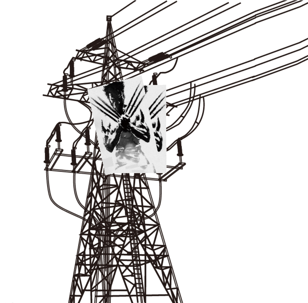 High Dangerous Voltage Cable High-voltage Free Download - Transmission Tower Clipart (1024x994), Png Download