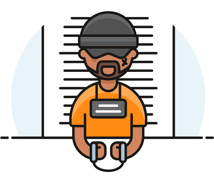 112 Prisoner Male African American Clipart (903x822), Png Download