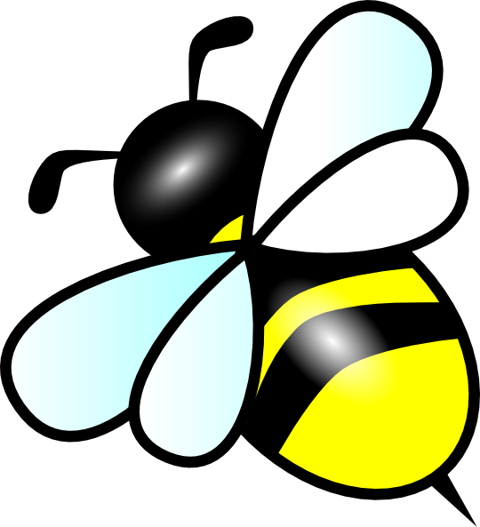 Small Bee Clip Art - Bee Clipart - Png Download (540x593), Png Download
