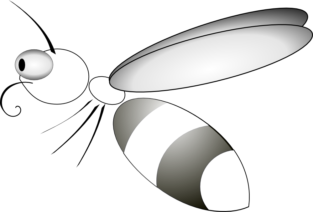 Net » Clip Art » Bee 14 Black White Line Art Svg - Bug Clip Art - Png Download (999x678), Png Download