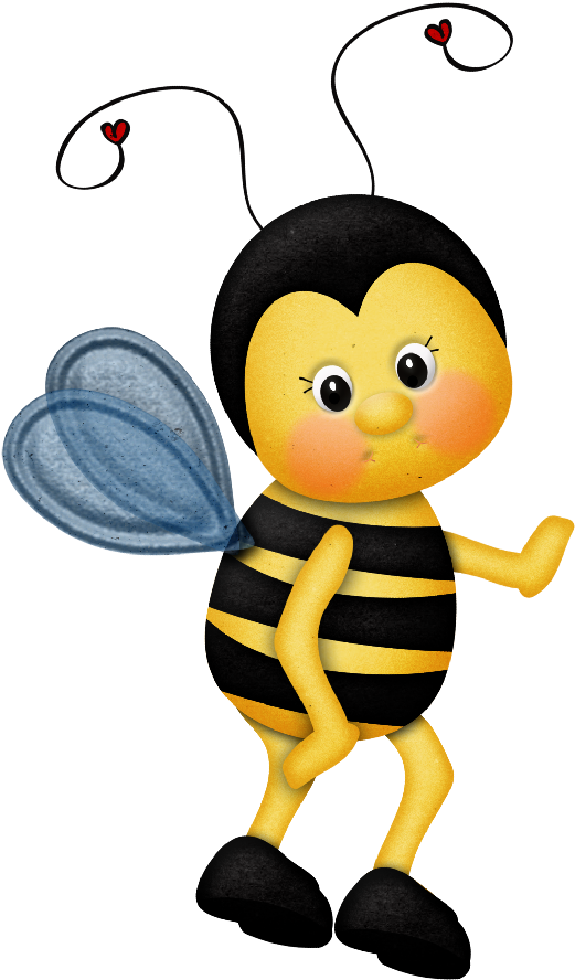 Drawing Bee Cartoon Queen Clipart (530x900), Png Download