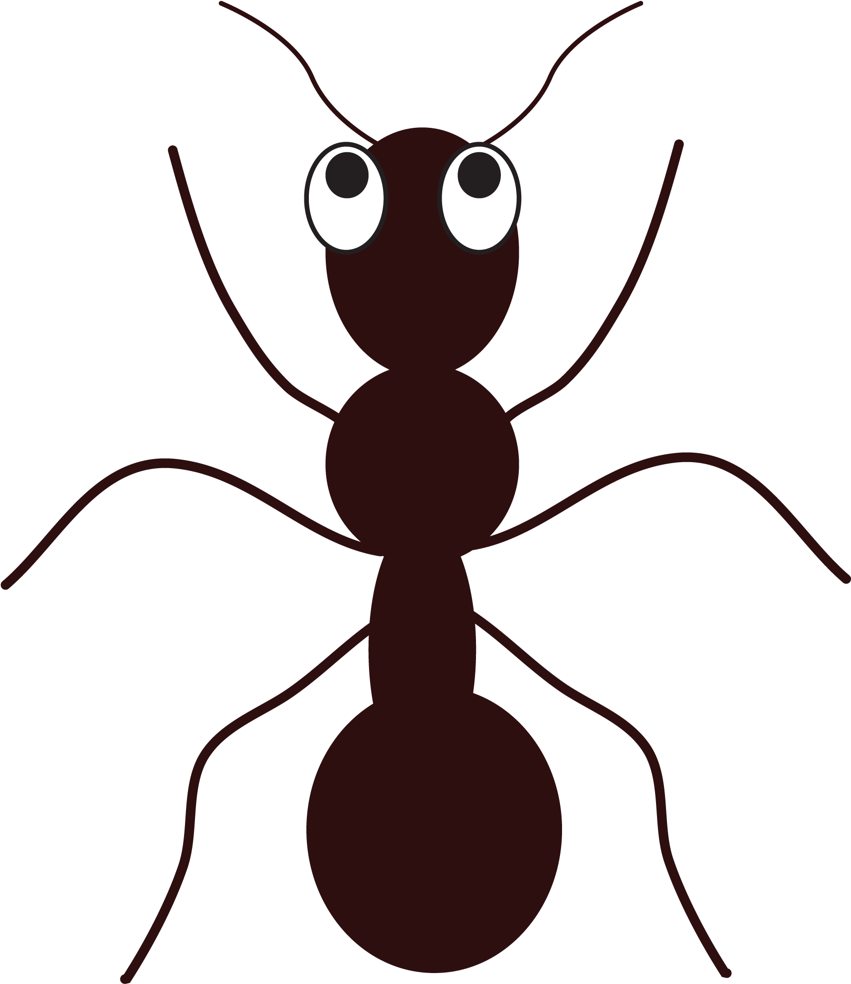 Free Cartoon Ant Clip Art - Ant Clip Art - Png Download (1860x2048), Png Download