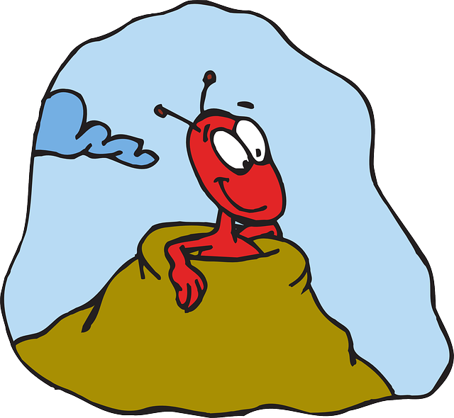 Obey Clipart Ant - Ant Hill Clipart - Png Download (640x590), Png Download