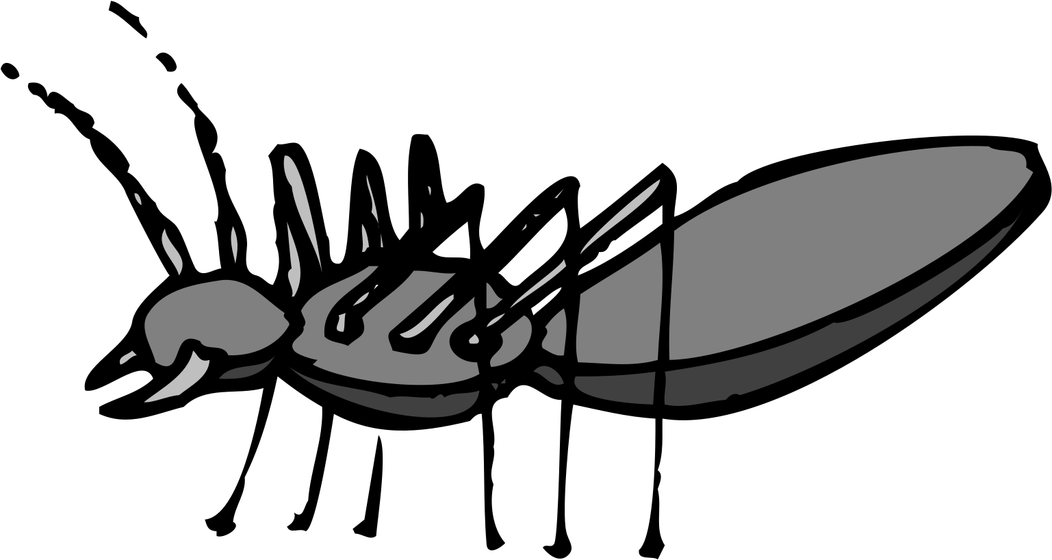 Gray Ant Side View Png Icons - Ant Clipart (600x600), Png Download