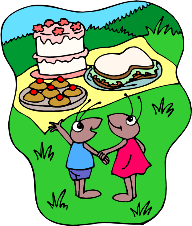 Free Clipart Picnic - Funny Picnic Clip Art - Png Download (654x750), Png Download