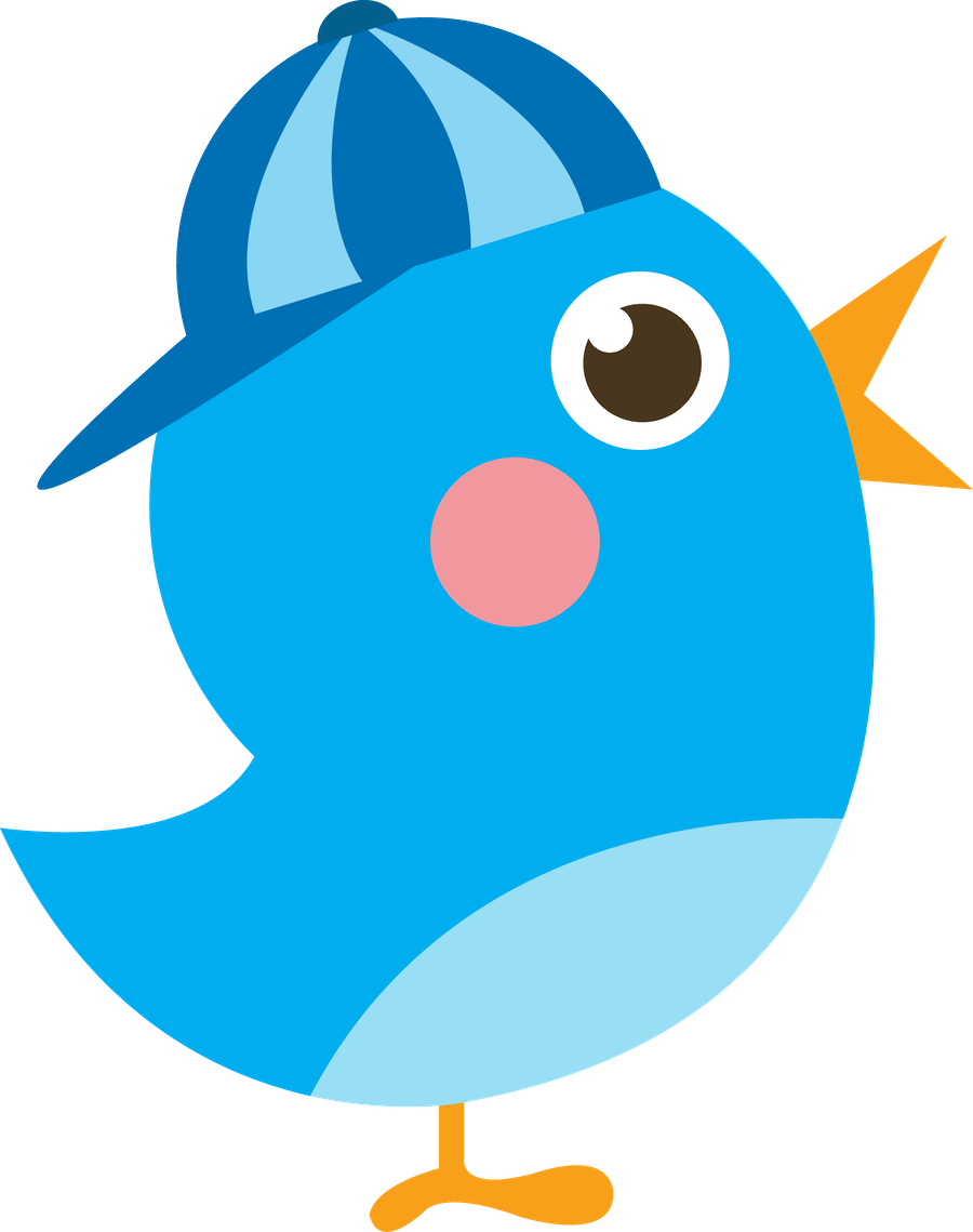 Fish And Birds Clipart Image Royalty Free Library Http - Desenho De Passarinho Azul - Png Download (900x1139), Png Download