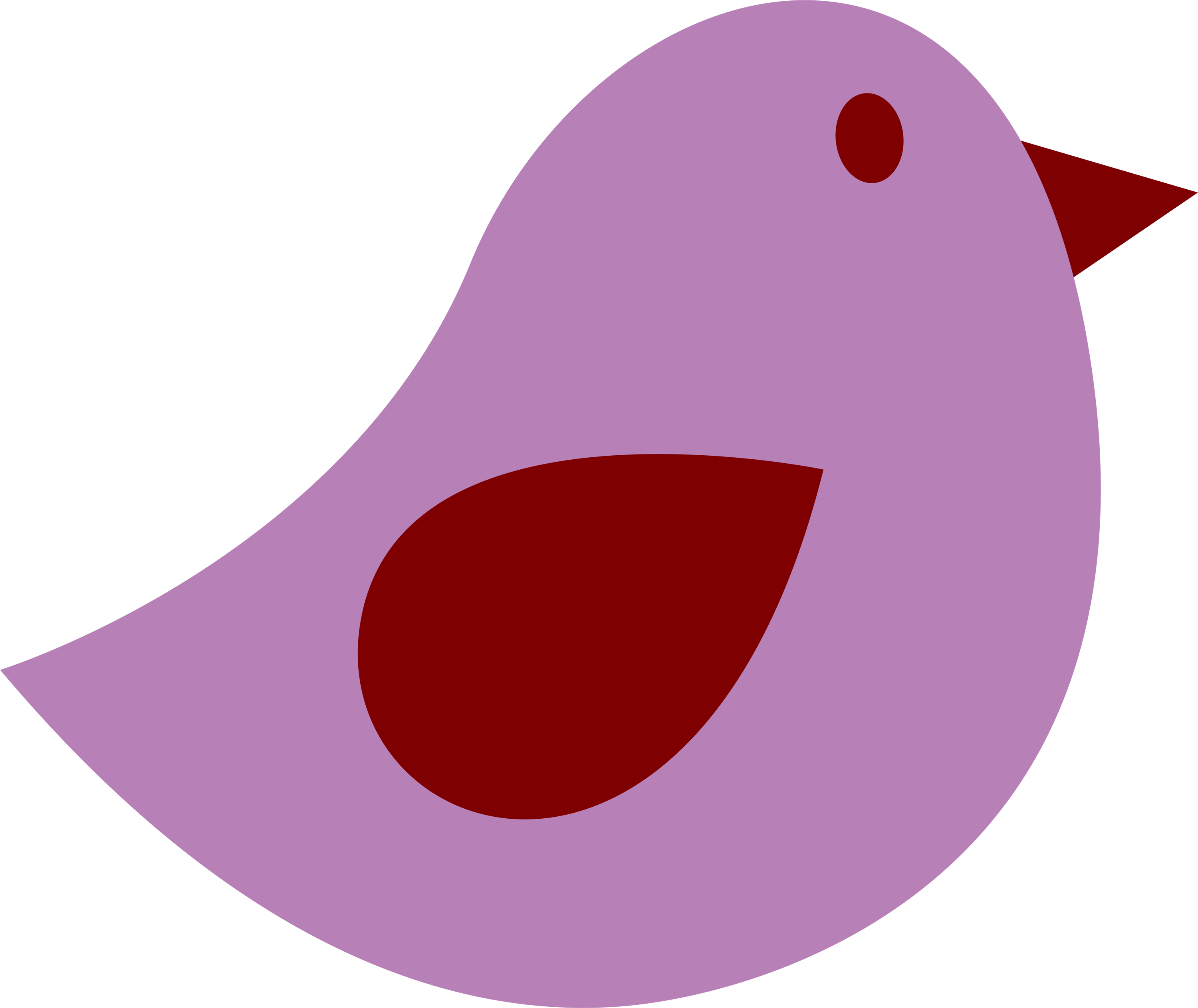 Violet Clipart Bird - Clip Art - Png Download (3000x2524), Png Download