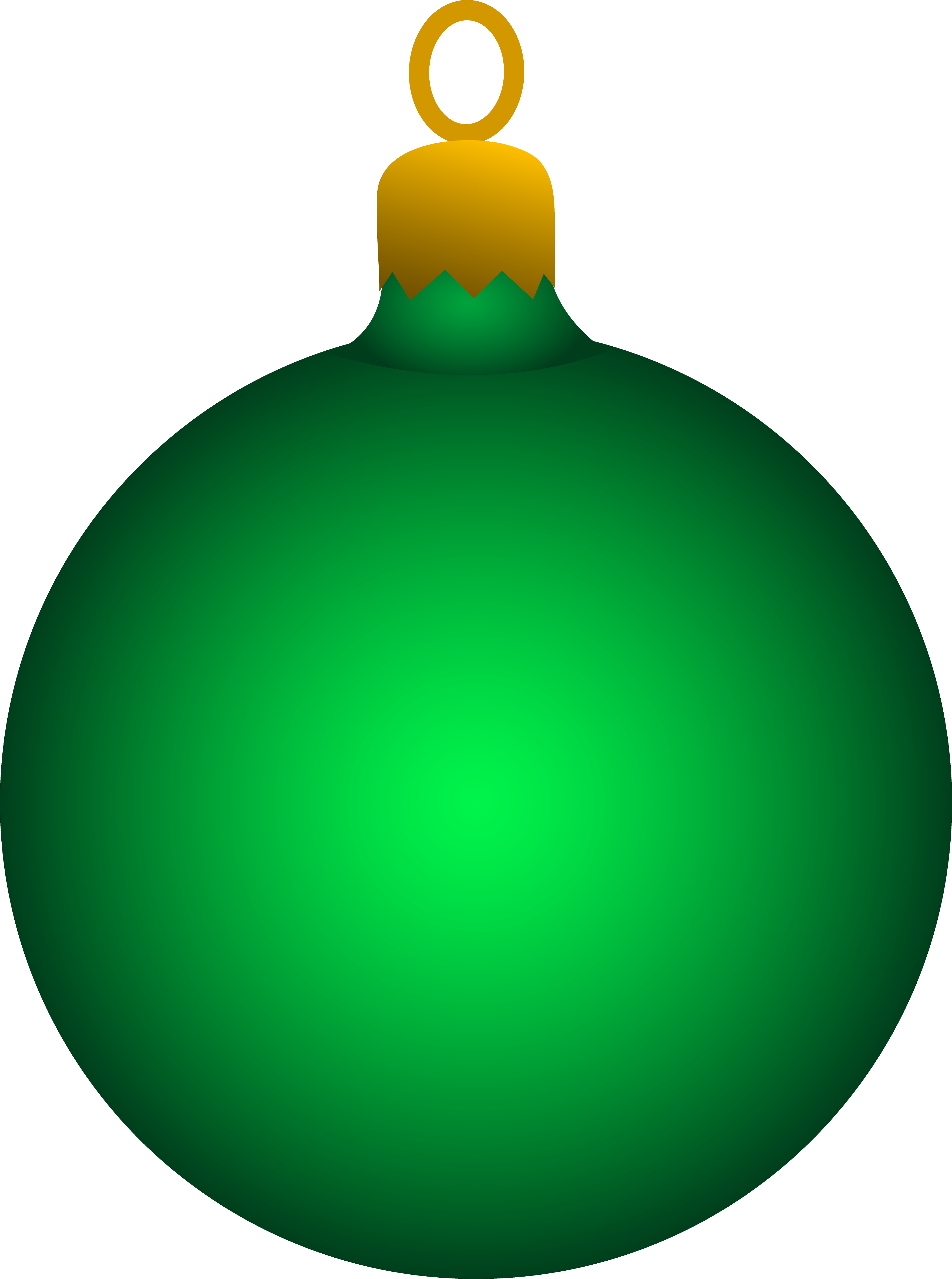 Xmas Stuff For Animated Christmas Ornaments Clipart - Green Christmas Ornament Clipart - Png Download (3525x4734), Png Download