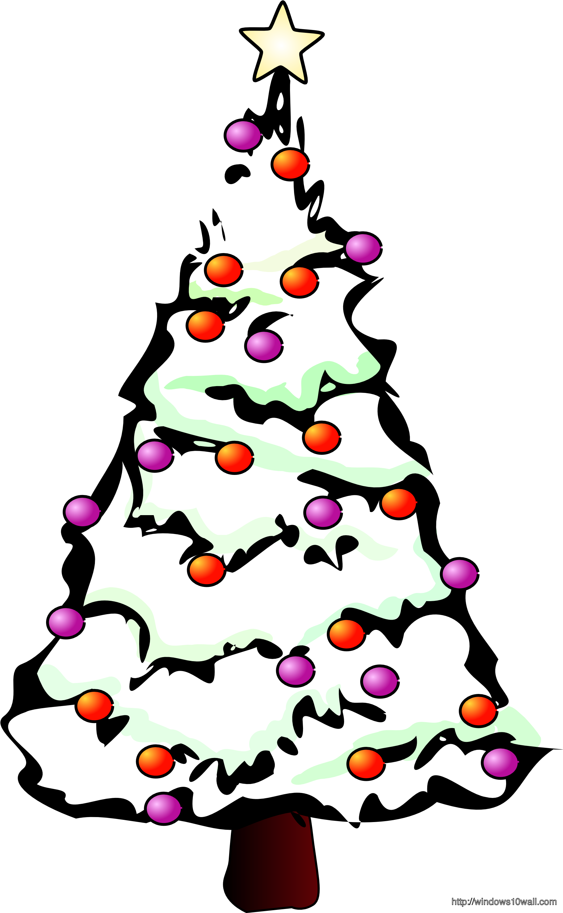 Christmas Clip Art Png - Christmas Tree Clip Art Transparent Png (686x1024), Png Download