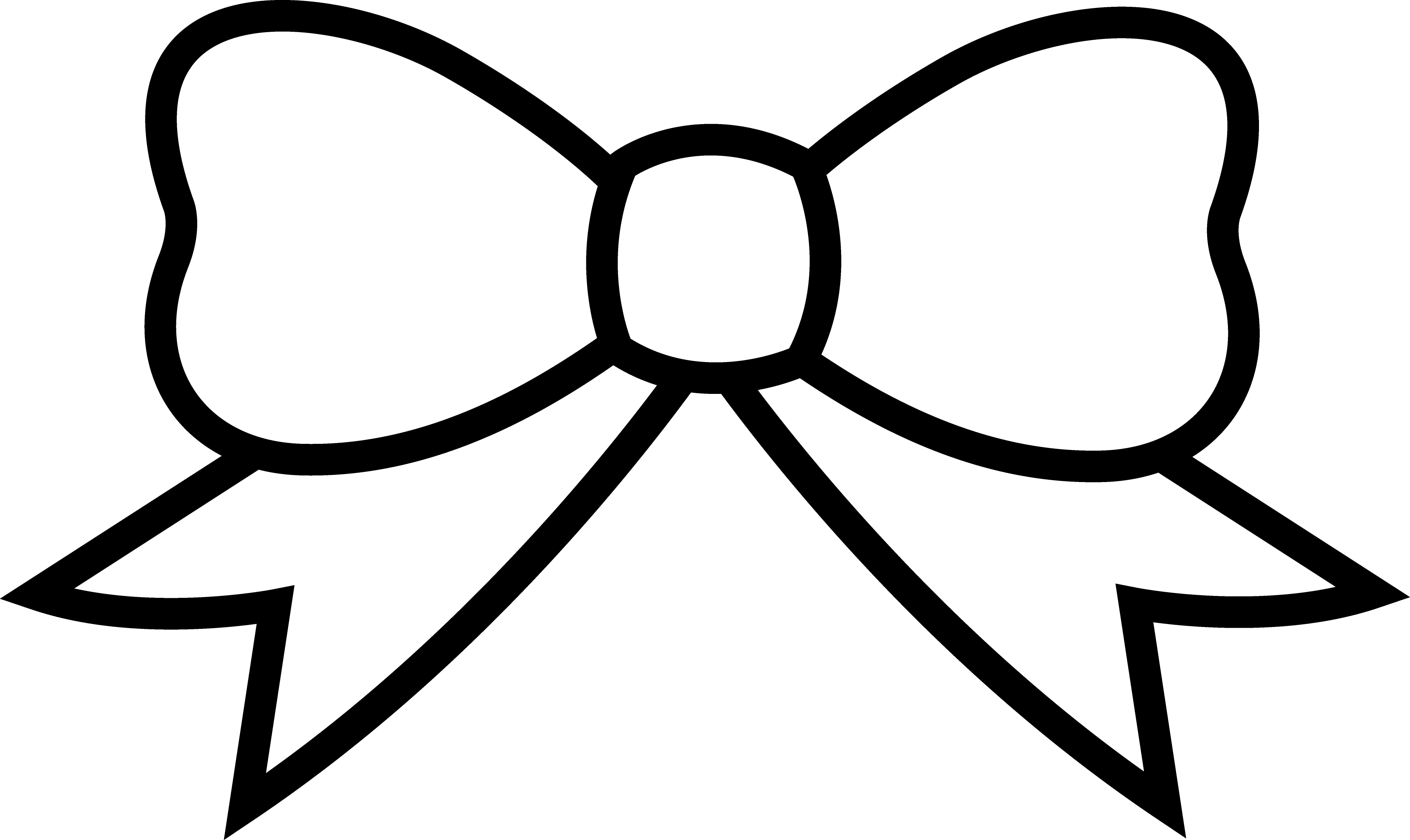 Hair Bow Clipart - Png Download (3725x2220), Png Download