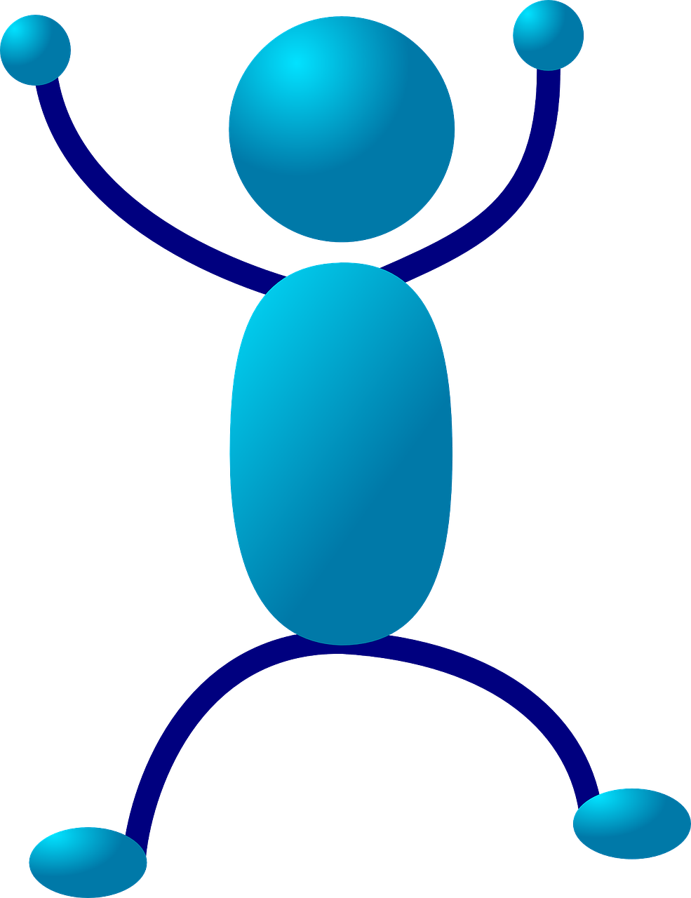 Aerobics Stick Figure - Stick Men Clip Art - Png Download (588x720), Png Download