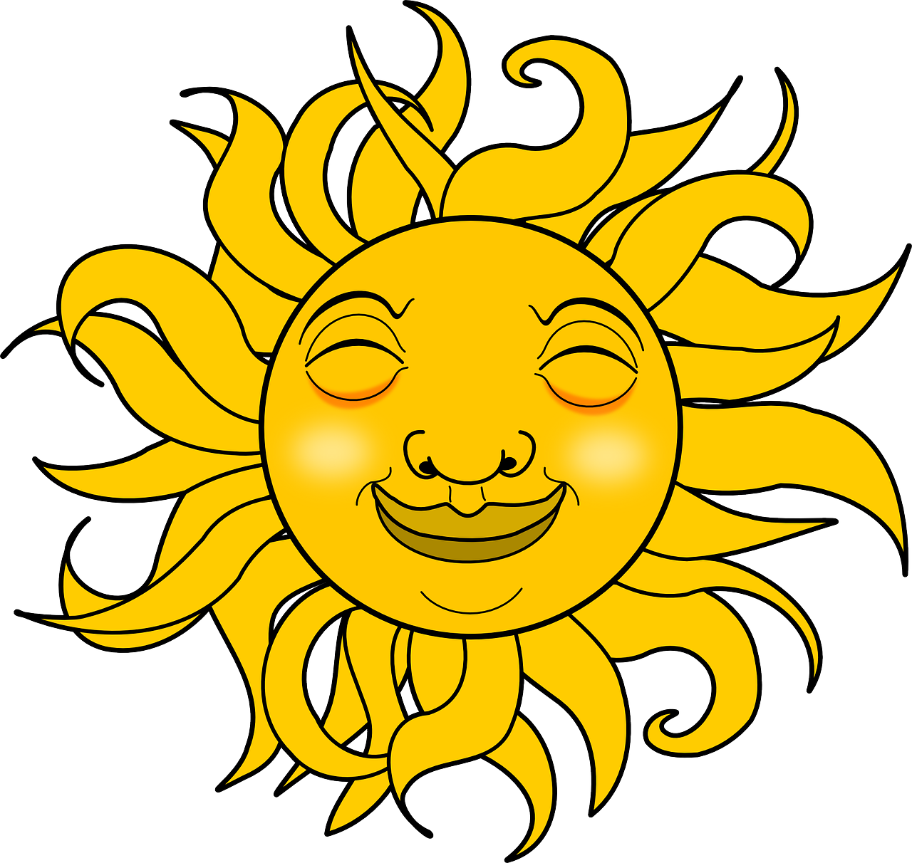 Sunshine Clipart - Clipart Library - Smiling Sun Gif Png Transparent